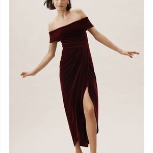 BHLDN EDISON VELVET DRESS